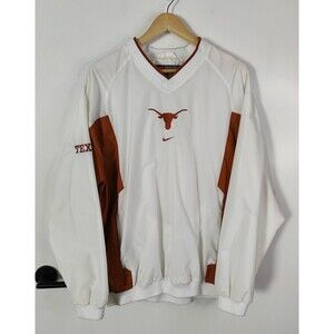 Vintage Nike Texas Longhorns Jacket Size L Pullover Windbreaker Center Swoosh
